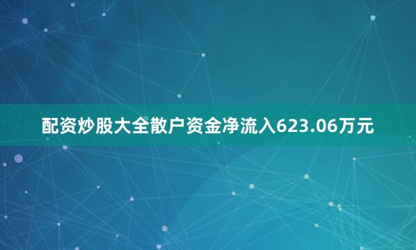 配资炒股大全散户资金净流入623.06万元